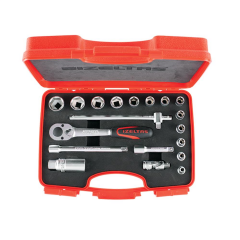 İzeltaş 1110006019 3/8'' Altı Köşe Lokma Takımı 19 Parça