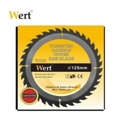 Wert 2540-125 Ahşap Kesme Testeresi 125 mm
