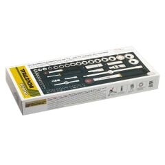 Proxxon 23040 1/4'' 1/2'' Cırcır Kollu 56 Parça Lokma Allen ve Bits Takımı